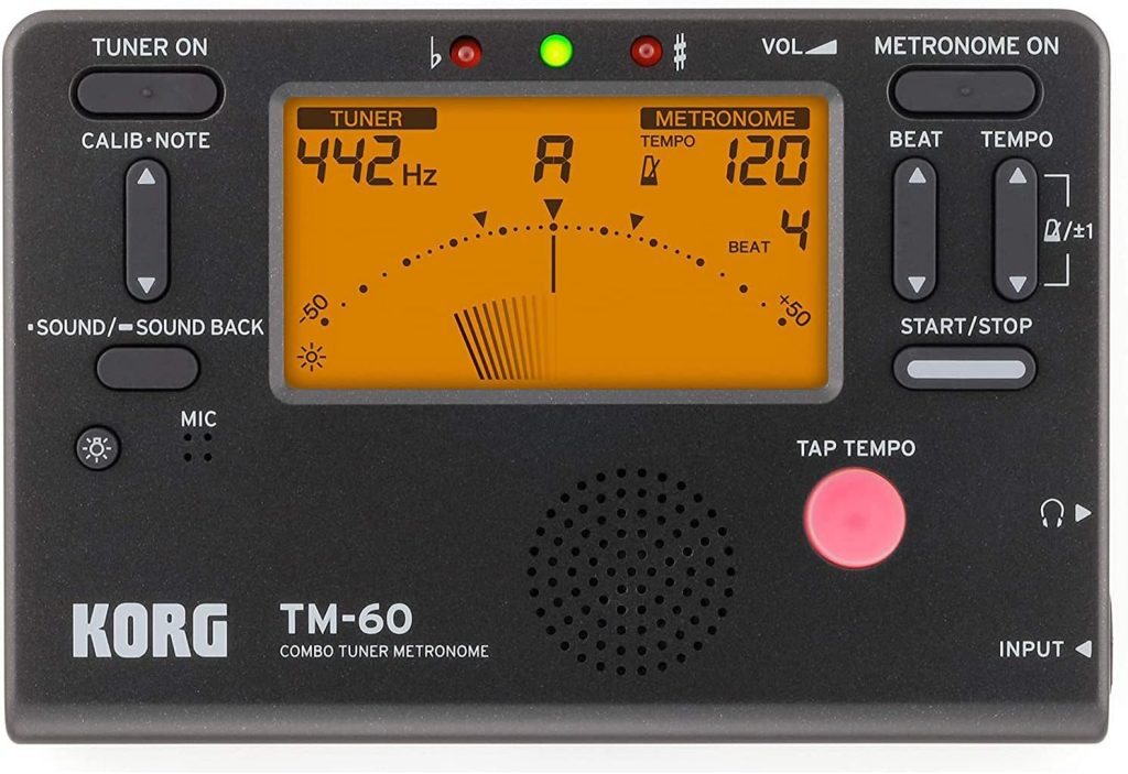Korg TM60BK Tuner Metronome Combo